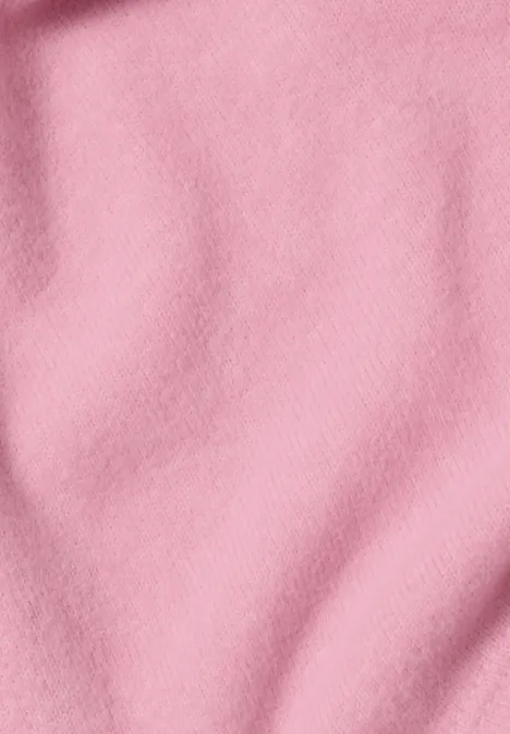 Driehoekige sjaal in effen kleur mellow rose melange