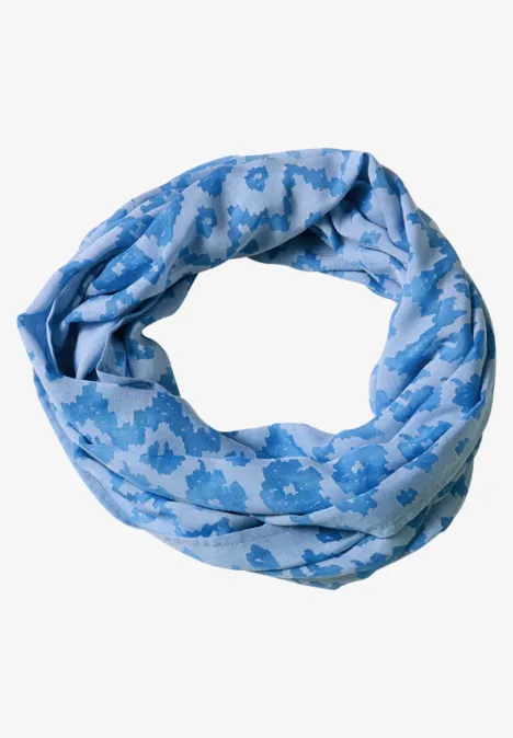 Loop-Schal mit Ausbrenner-Muster north blue