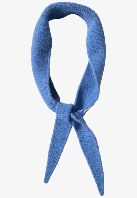 Smalle sjaal in effen kleur north blue melange