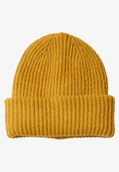 Beanie in Unifarbe golden honey melange