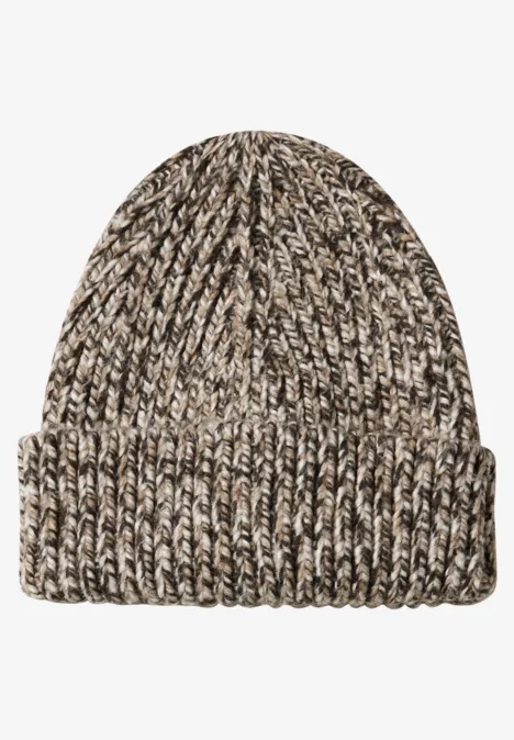 Mouliné-muts truffle brown