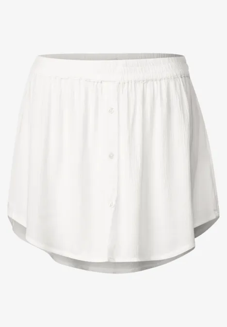 Jupe chemisier layering vanilla white