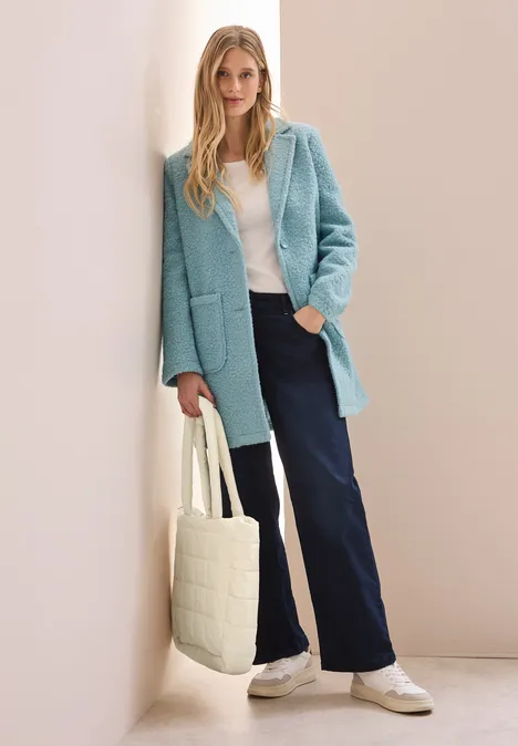 Shopper in Steppoptik beige meringues