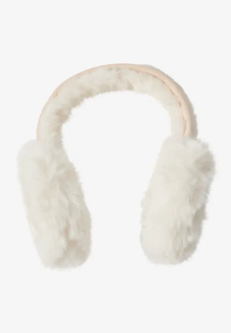 Ears Muffs teddy vanilla white