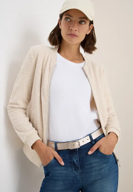 Leren riem met glitters null
