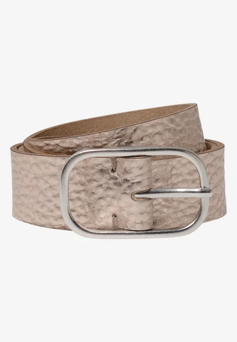 Leren riem met glitters null