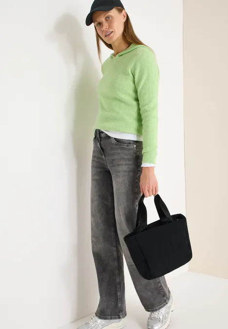 Gefütterte Tasche Black