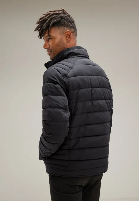 Veste matelassée à col montant Black