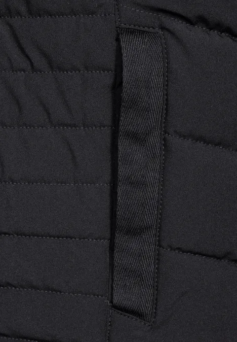 Veste matelassée à col montant Black