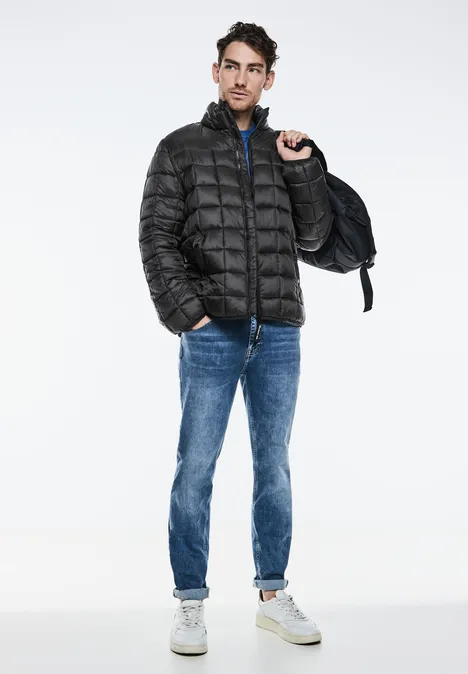 Gewatteerd jack midnight black