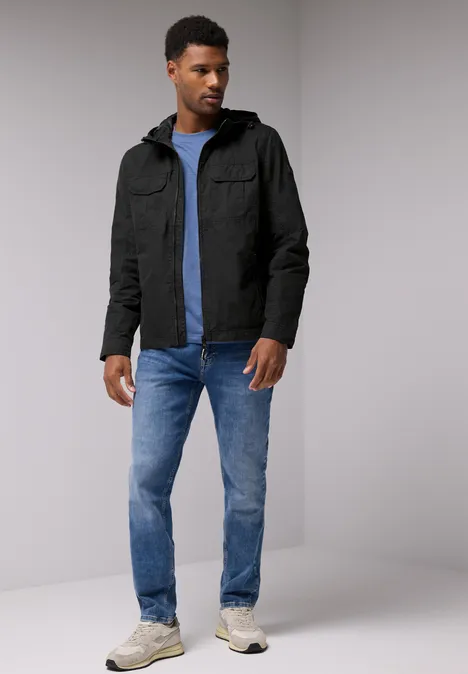 Veste au look délavé ink  black