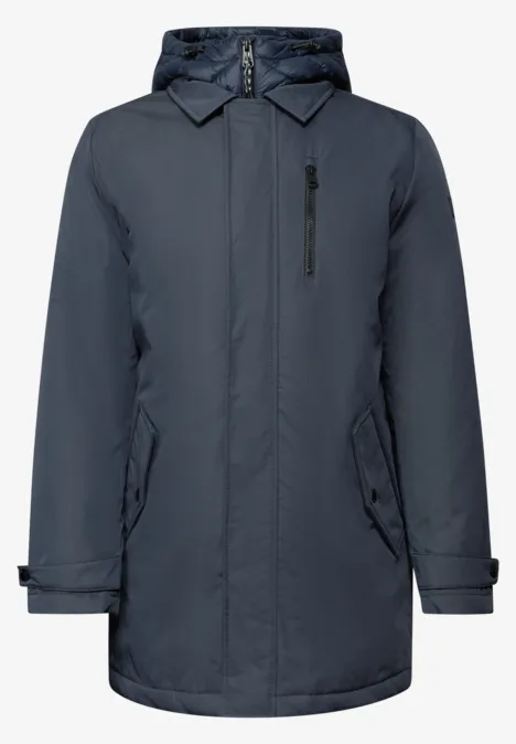 Jas met gevoerde inleg nightwalk blue