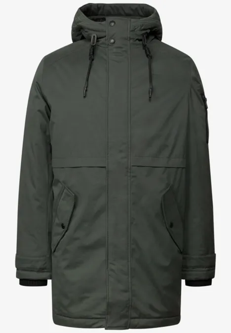 Parka met capuchon woodland green