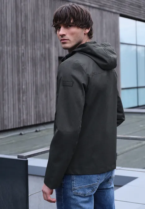 Melanżowa kurtka ash grey melange