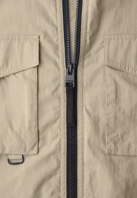 Jas met gewassen look sandy beige Jas met gewassen look sandy beige