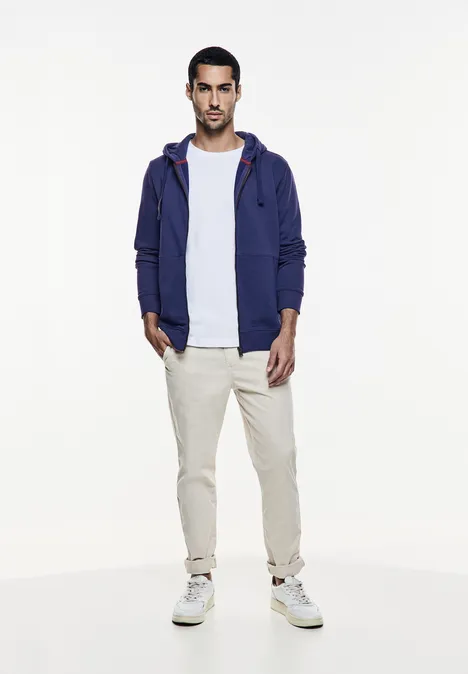 Hoodiejacke mit Taschen true blue