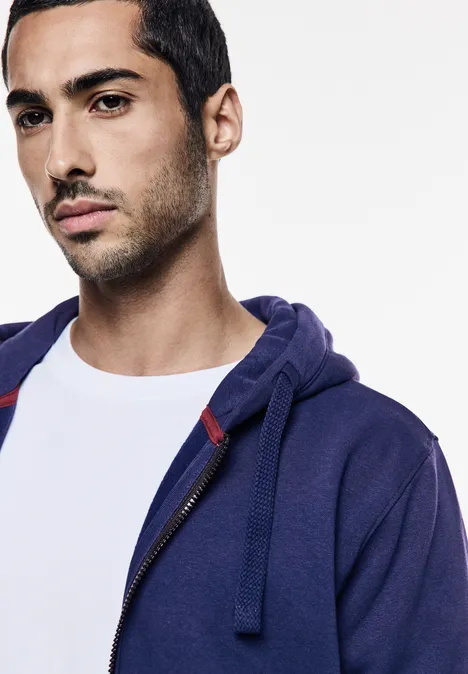 Hoodiejacke mit Taschen true blue