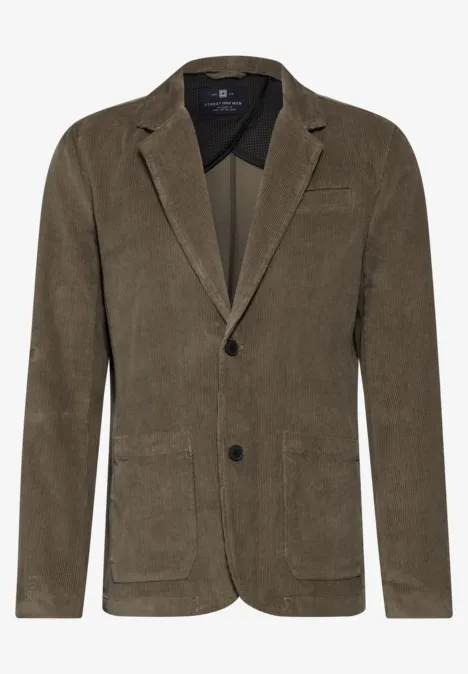 Corduroy jas mocha brown