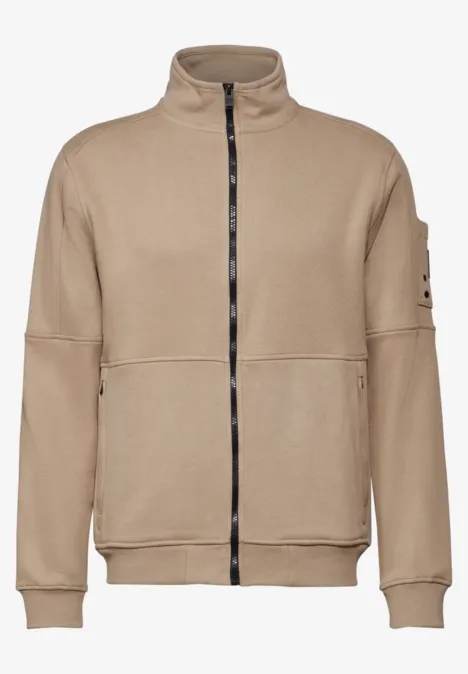 Zacht sweatjack cosy beige
