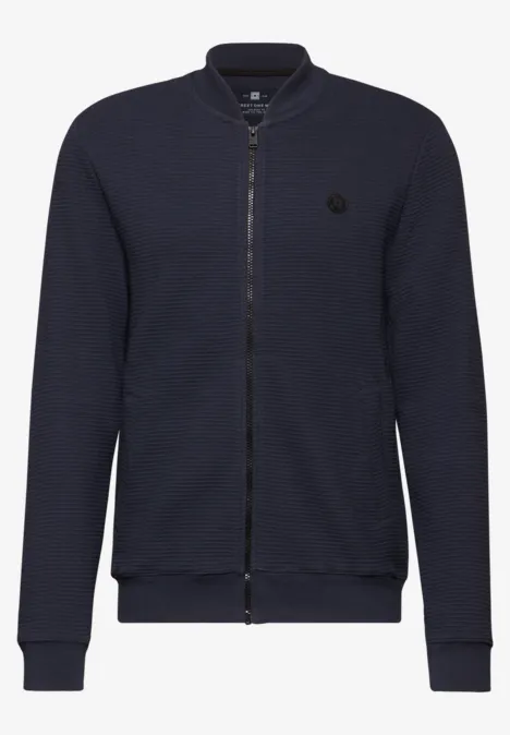 Gestructureerde blouson night blue