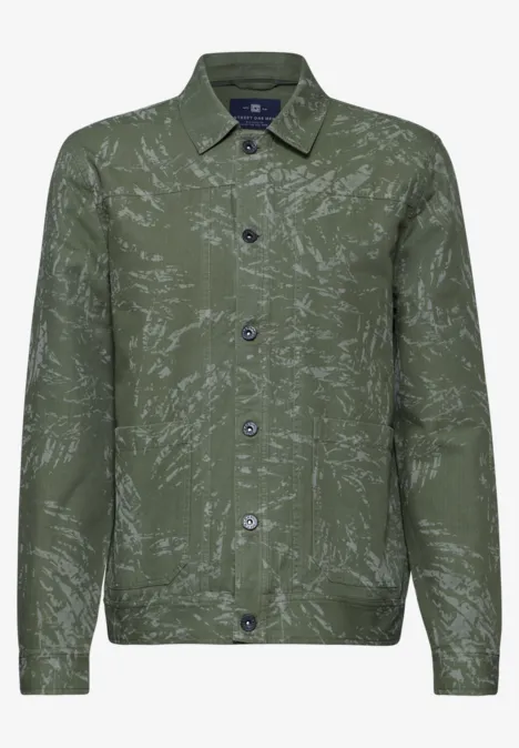 Jacke mit Print deep olive green