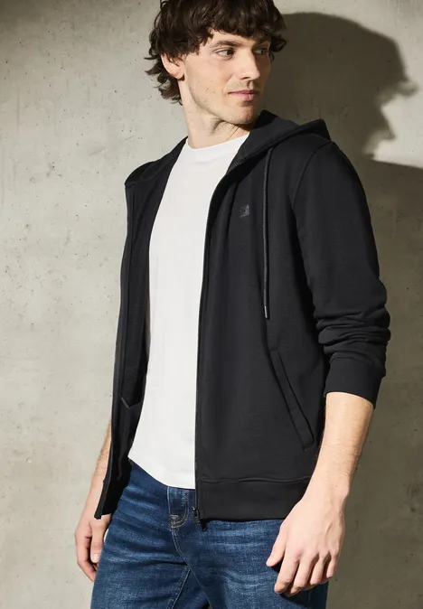 Sweatjacke mit Kapuze Black Sweatjacke mit Kapuze Black