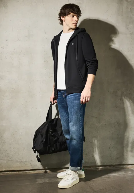 Sweatjacke mit Kapuze Black