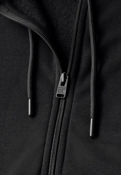 Sweatjacke mit Kapuze Black