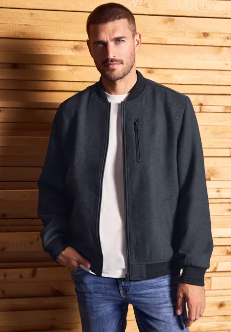 Blouson en laine nightwalk blue