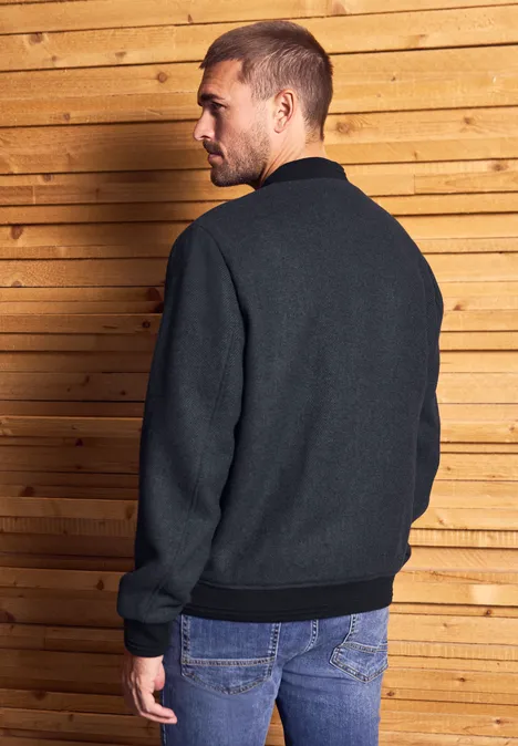Blouson met wol nightwalk blue