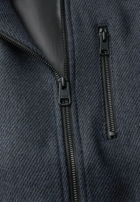 Blouson met wol nightwalk blue