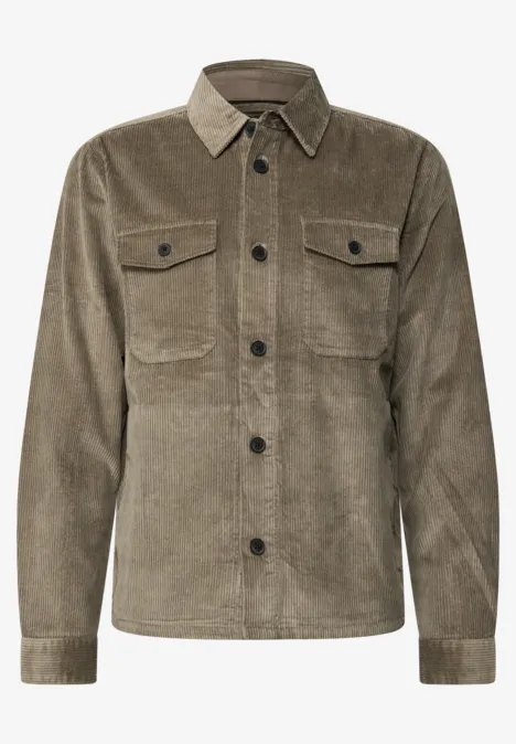 Cord Overshirt mocha brown
