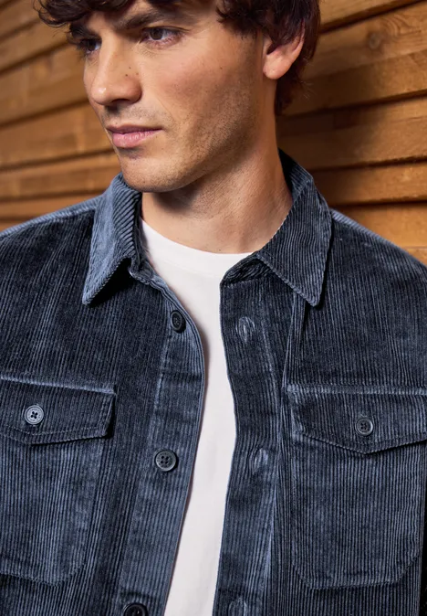 Cord Overshirt nightwalk blue
