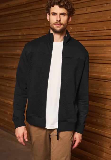 Jacke mit 3D-Struktur Black Jacke mit 3D-Struktur Black