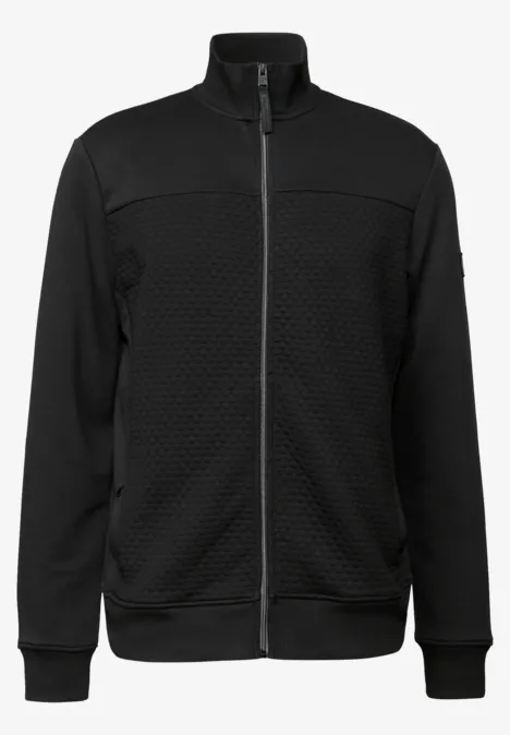 Jacke mit 3D-Struktur Black