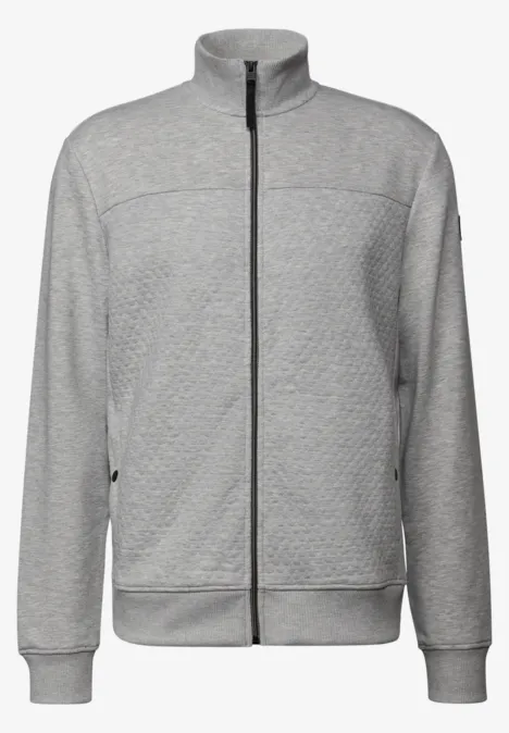 Veste avec structure 3D warm grey melange
