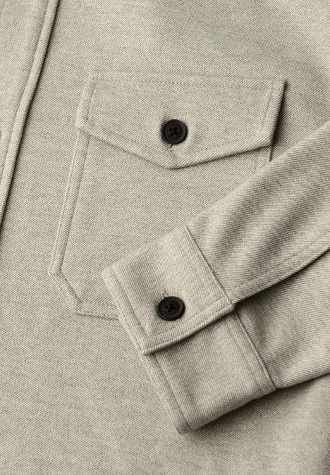 Twill-Overshirt sandy beige