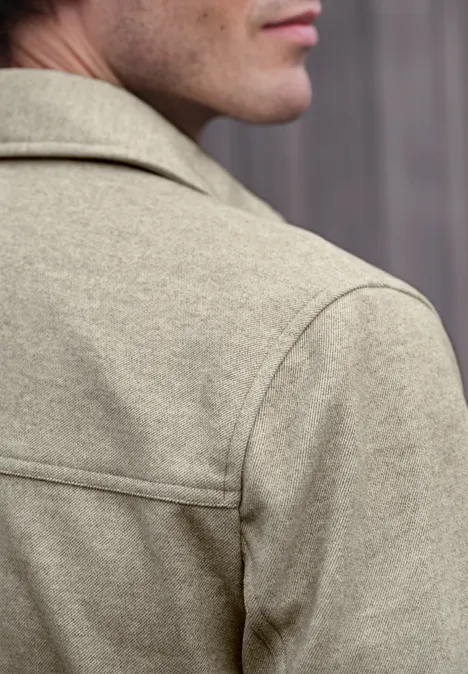 Twill-Overshirt sandy beige