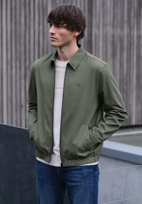 Blouson z zamkiem błyskawicznym natural green