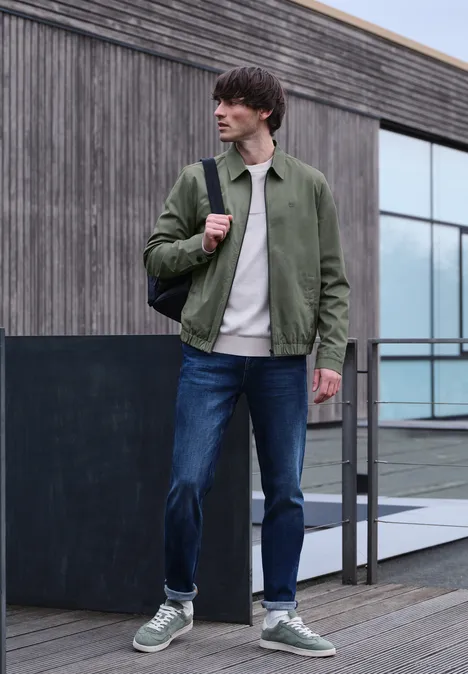 Blouson z zamkiem błyskawicznym natural green