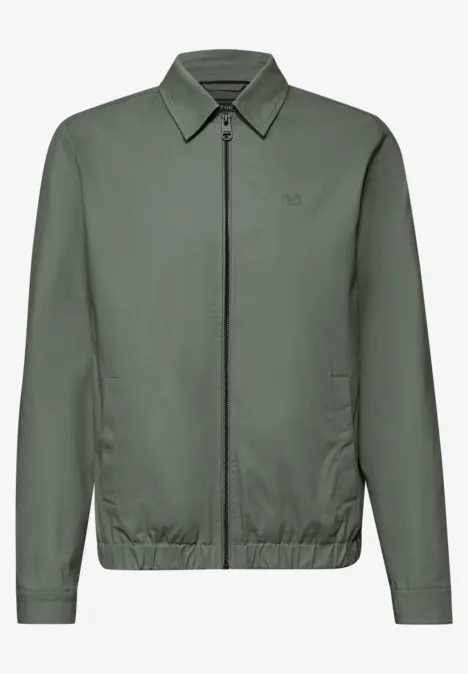 Blouson z zamkiem błyskawicznym natural green