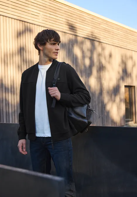 Blouson piqué Black