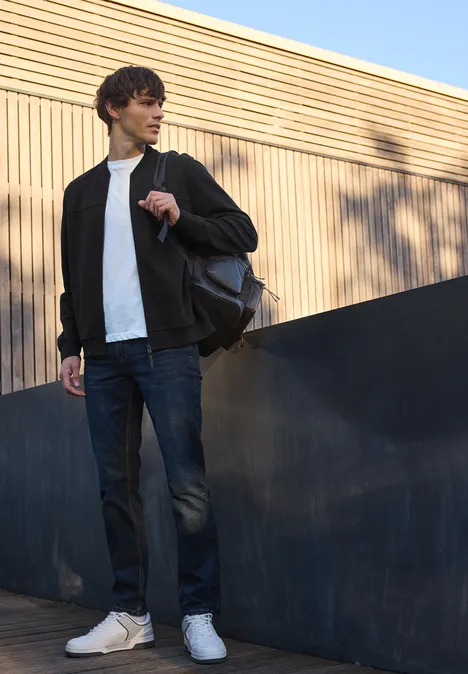 Blouson piqué Black
