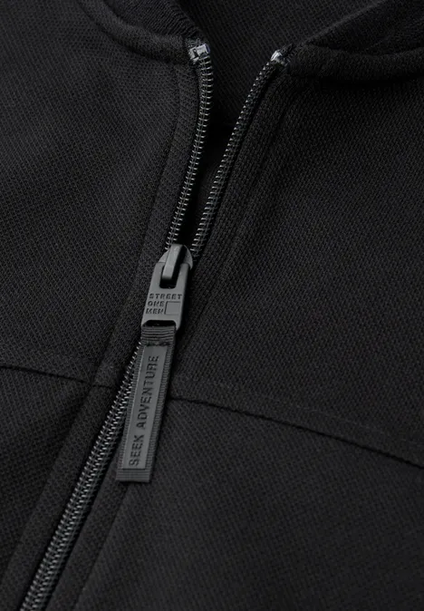 Blouson piqué Black