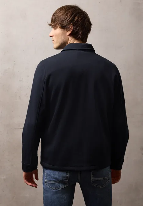 Bluza piqué dark ink blue