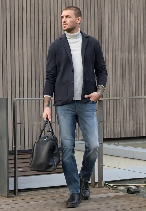 Terry Slub Sakko dark ink blue Terry Slub Sakko dark ink blue