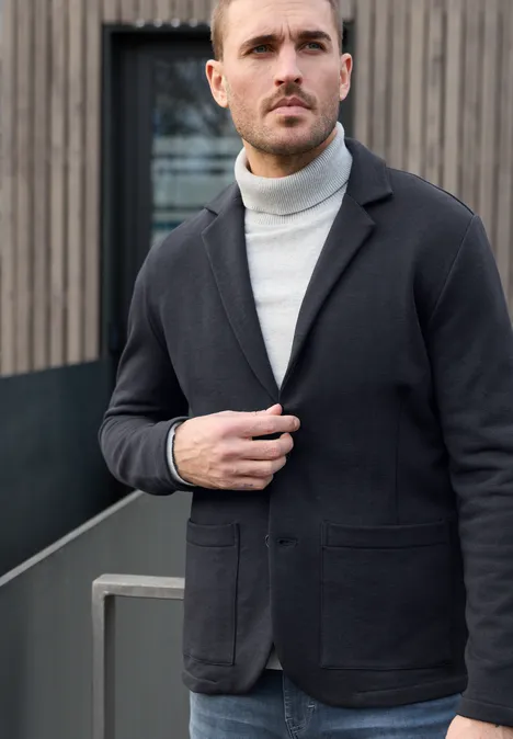 Terry Slub Sakko dark ink blue Terry Slub Sakko dark ink blue