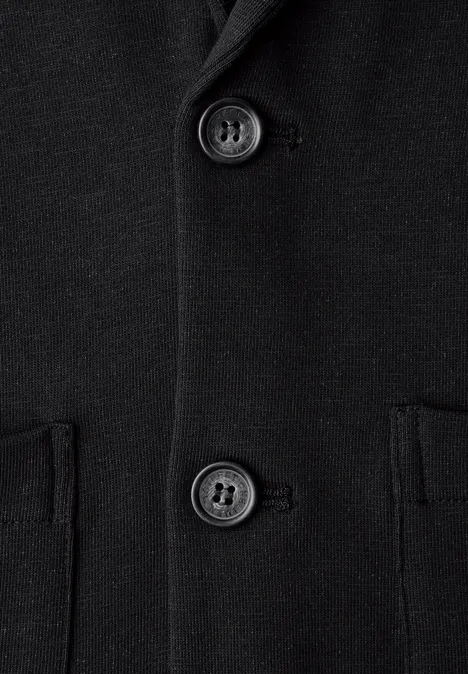 Terry Slub Sakko basic black Terry Slub Sakko basic black