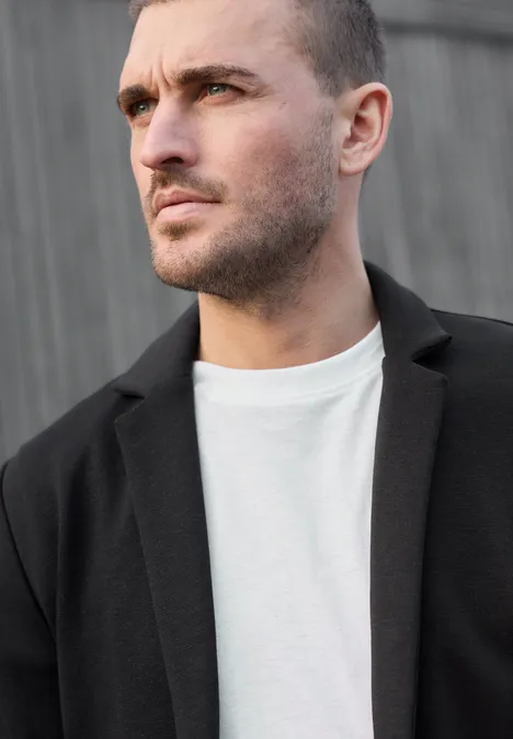 Terry Slub Sakko basic black Terry Slub Sakko basic black