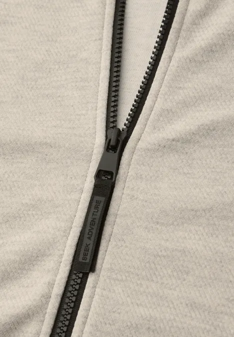 Veste avec col montant en look mélangé white sand